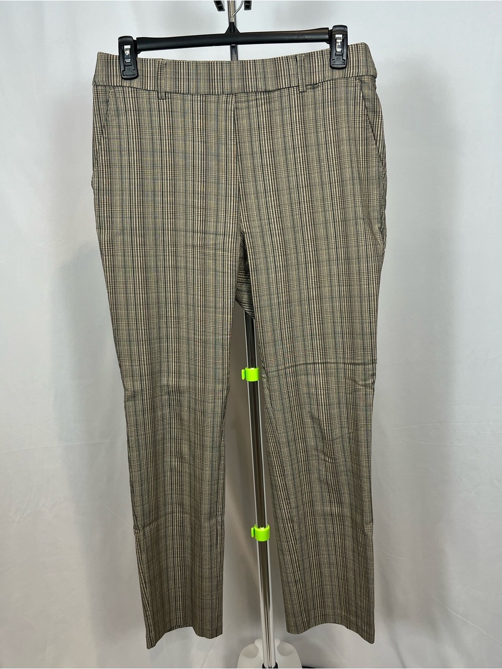 Rafaella Plaid Dress Pants - Taupe and Black